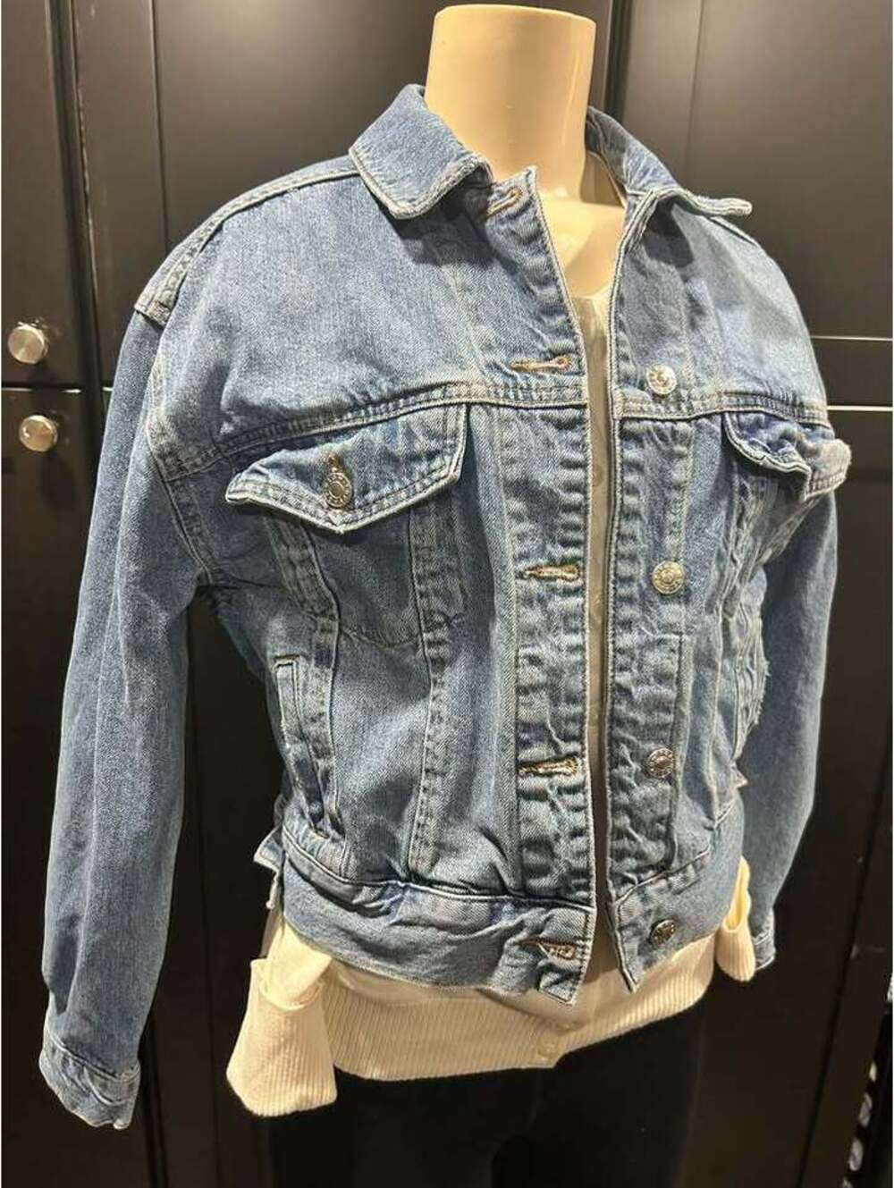 Classic Light Blue Denim Jacket for Women